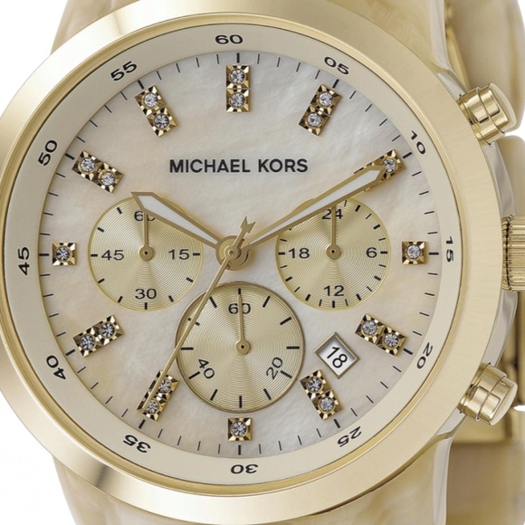MICHAEL KORS MK5217 Oversized Horn Ladies Chronograph Women's Watch MK5217 - Picture 2 of 2